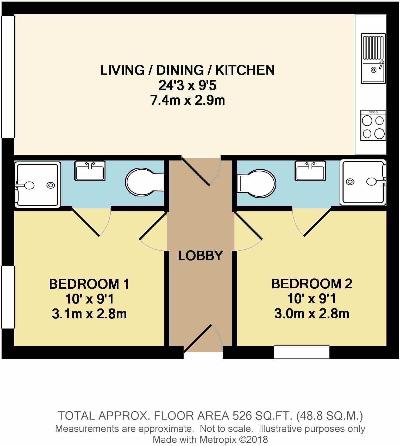 Apartment 11, Lynthorpe House, City Centre floorplan