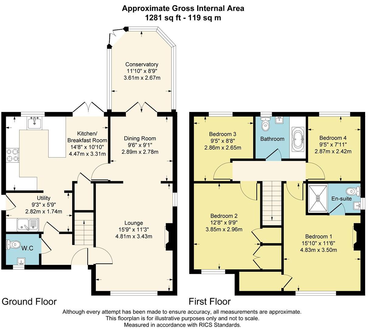 Coalport Drive, Winsford floorplan