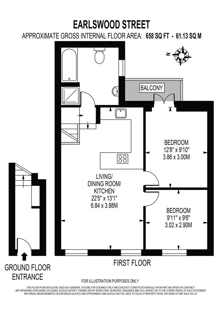 Earlswood Street, Greenwich, SE10 floorplan