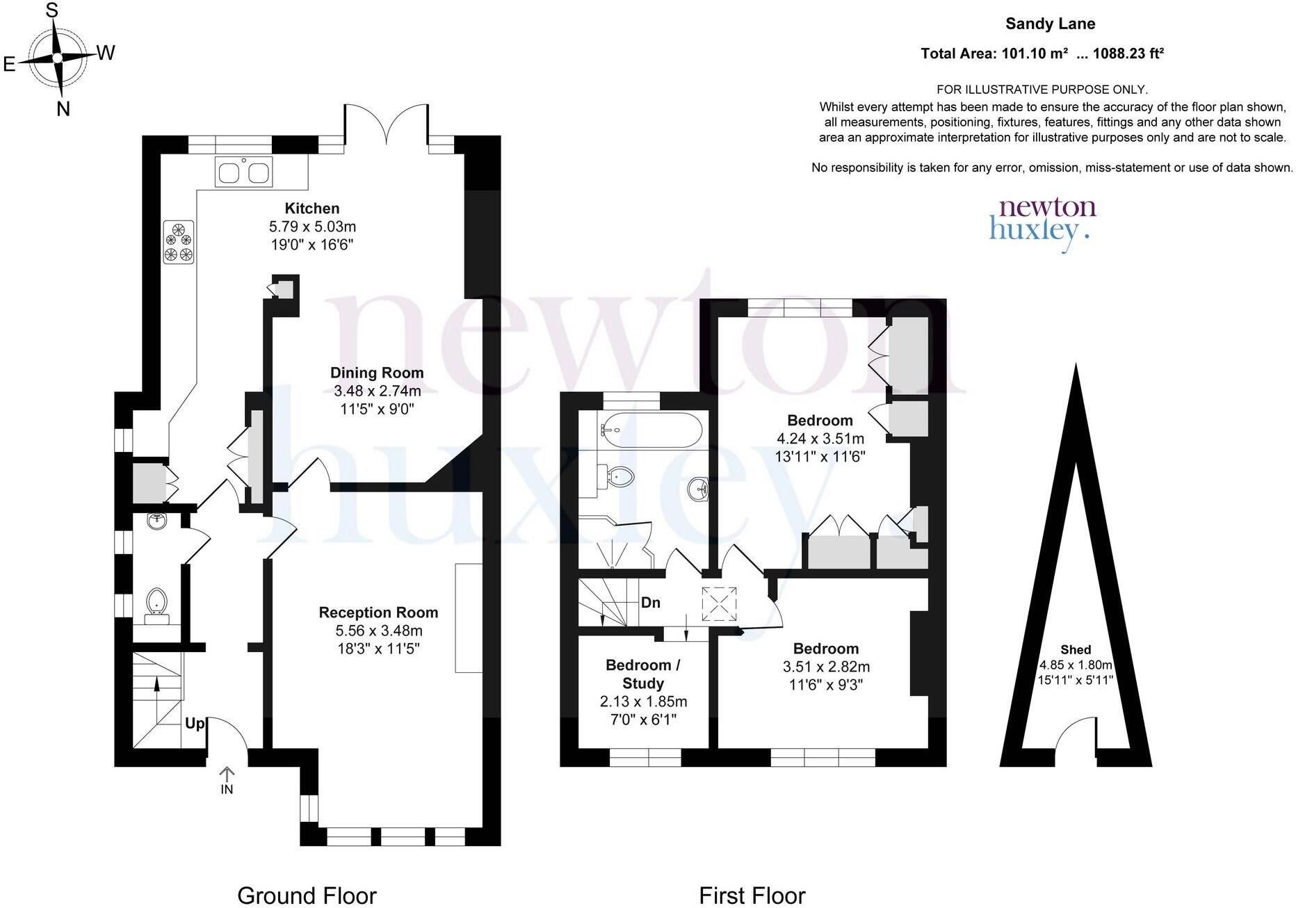 Sandy Lane, Cobham, KT11 floorplan
