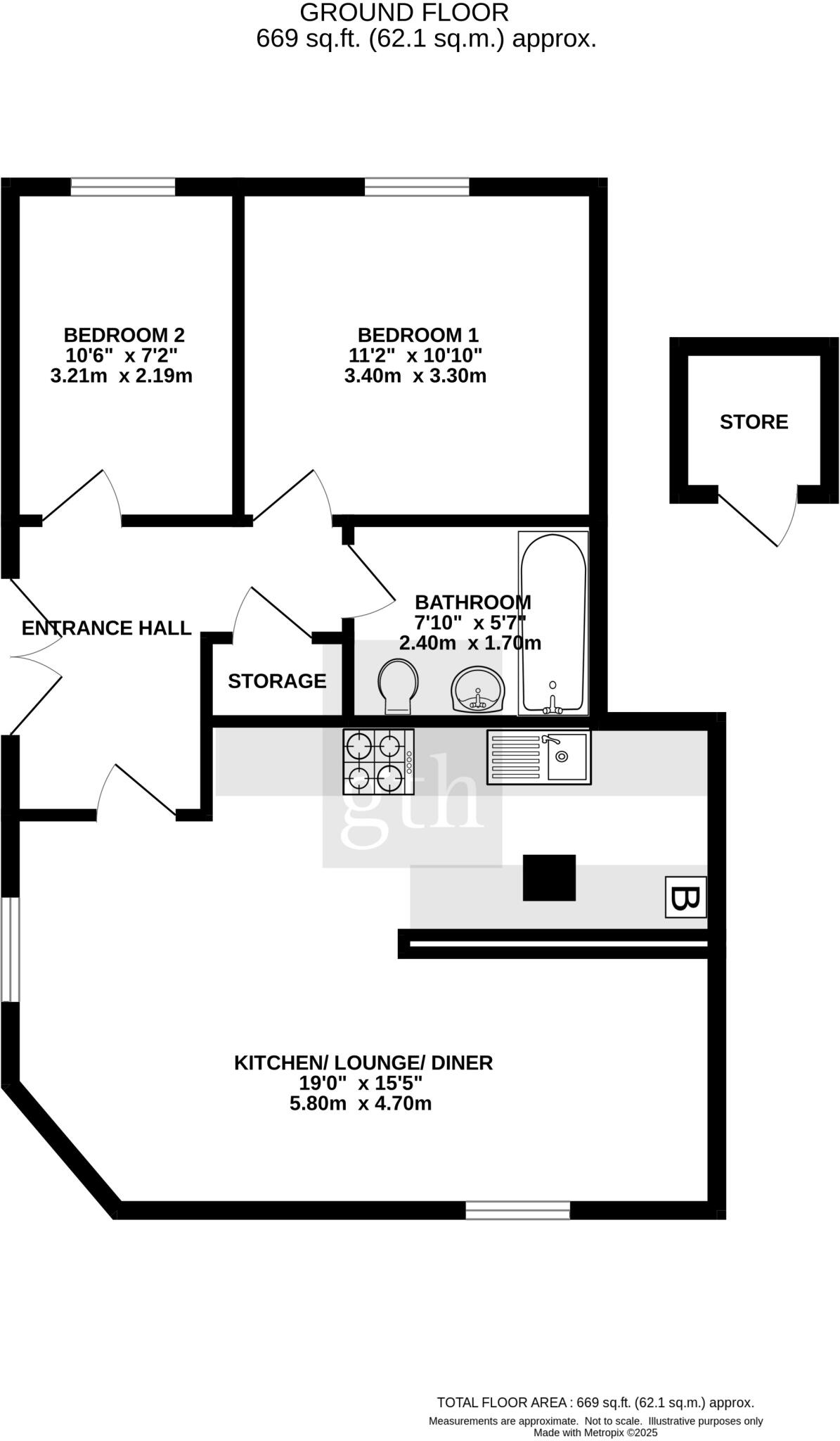 King Street, Bideford, Devon, EX39 floorplan