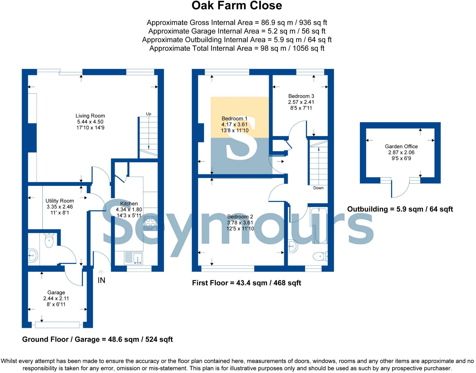 Oak Farm Close, Blackwater floorplan