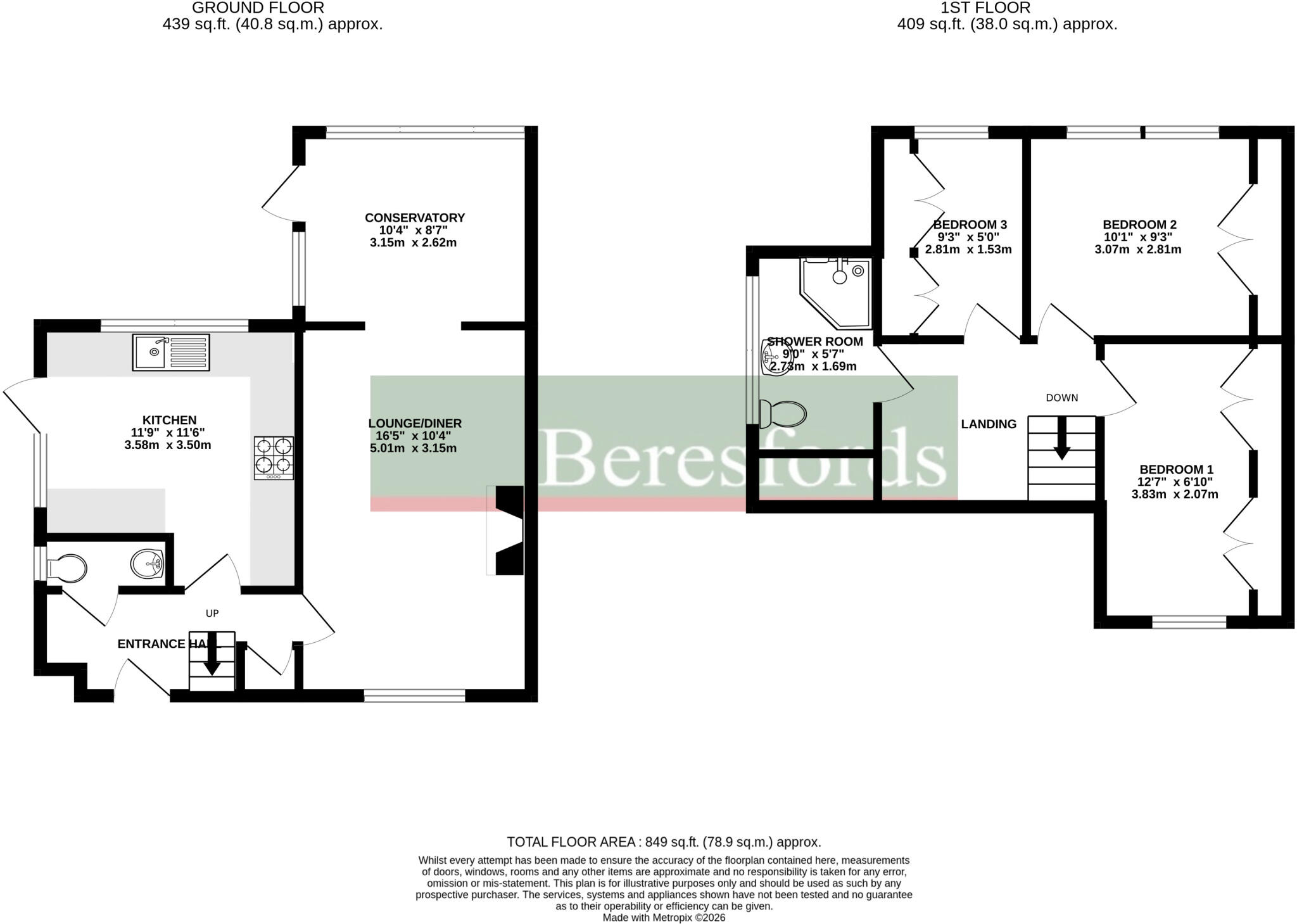 St. Andrews Road, Boreham, CM3 floorplan