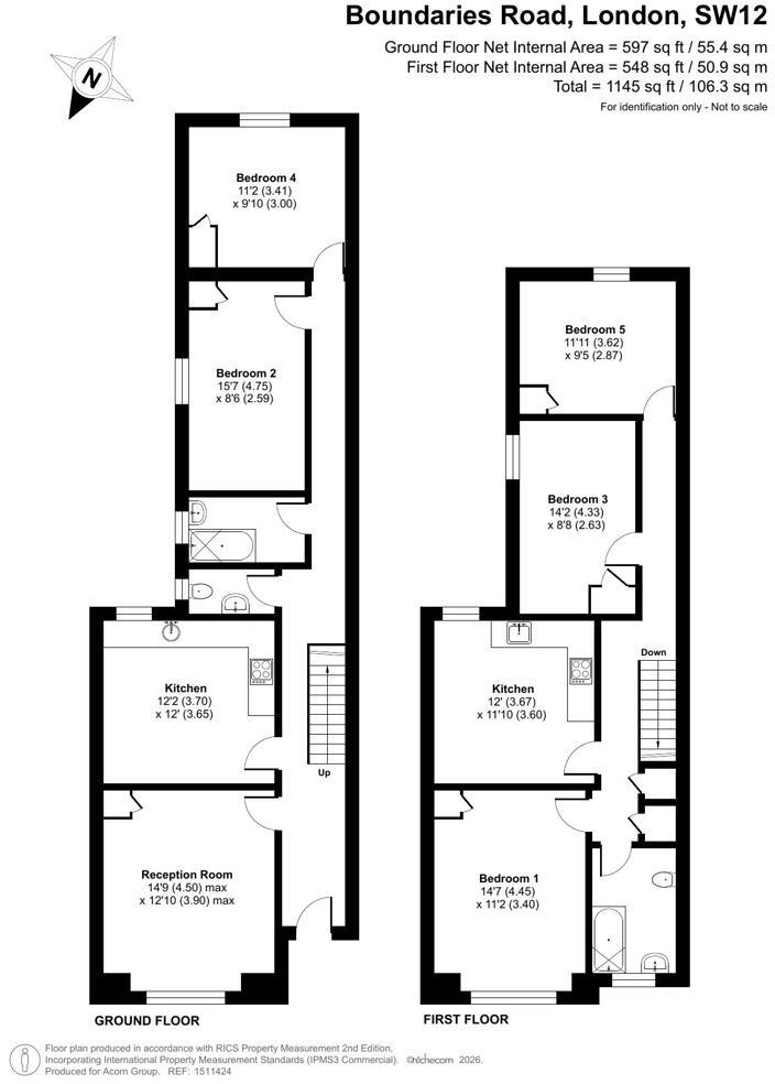 178 Boundaries Road, Balham, London floorplan