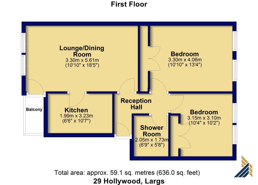 29 Hollywood, Largs, KA30 8SR floorplan