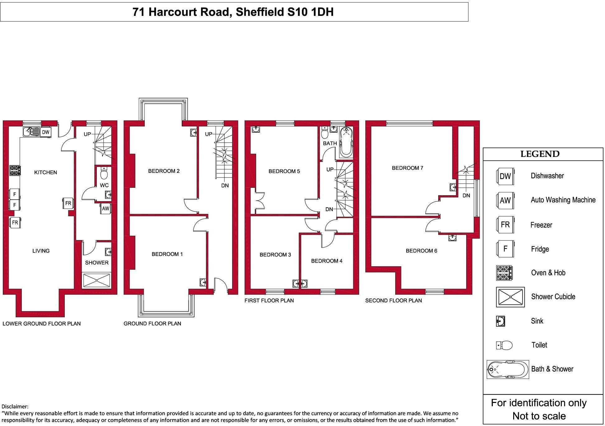 71 Harcourt Road, Crookesmoor floorplan