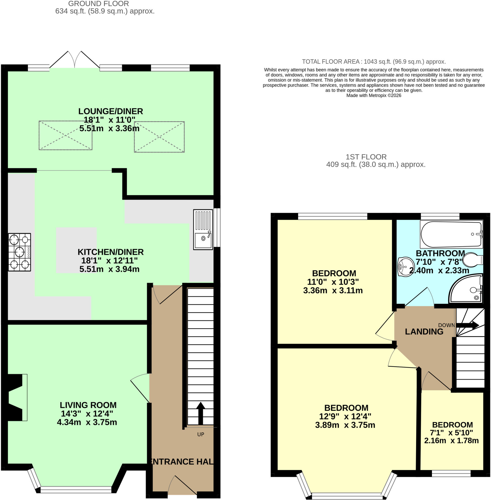 Cross Gates Avenue, Leeds, LS15 floorplan