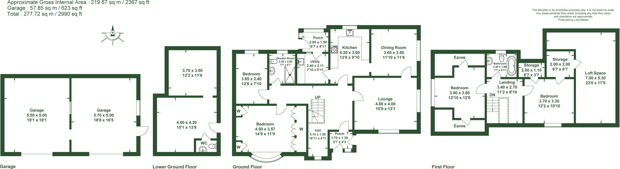 Heaton Bottom Road, Heaton With Oxcliffe, Morecambe, Lancashire floorplan