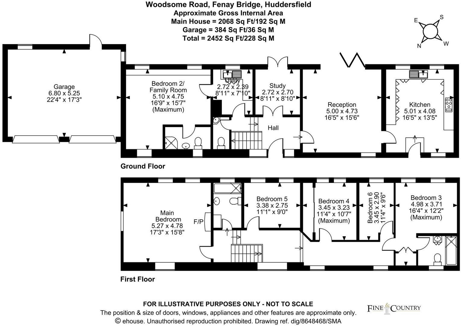 Woodsome Road, Fenay Bridge, Huddersfield, HD8 0LQ floorplan