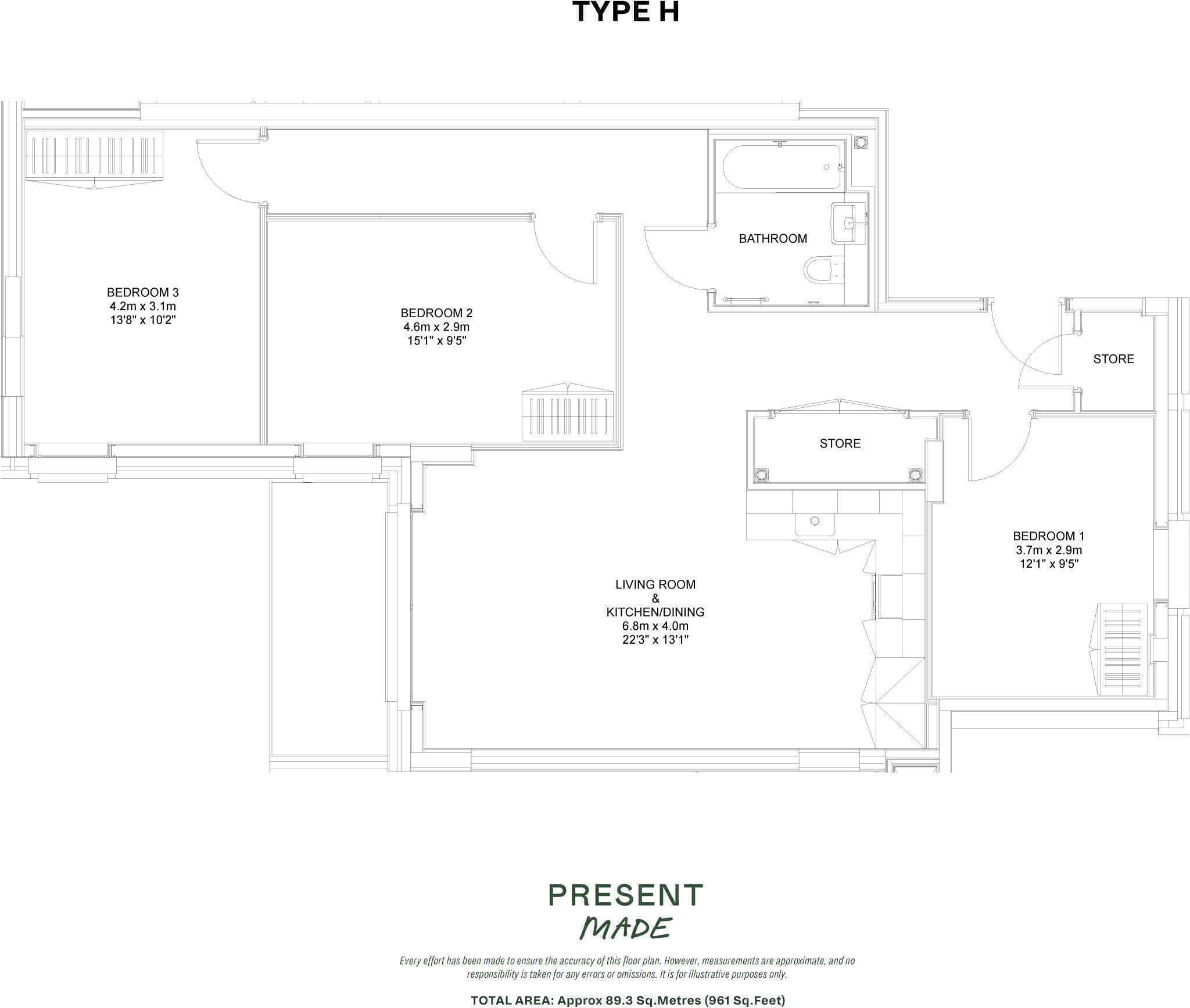 Milne Avenue, Cambridge, Cambridgeshire, CB3 floorplan