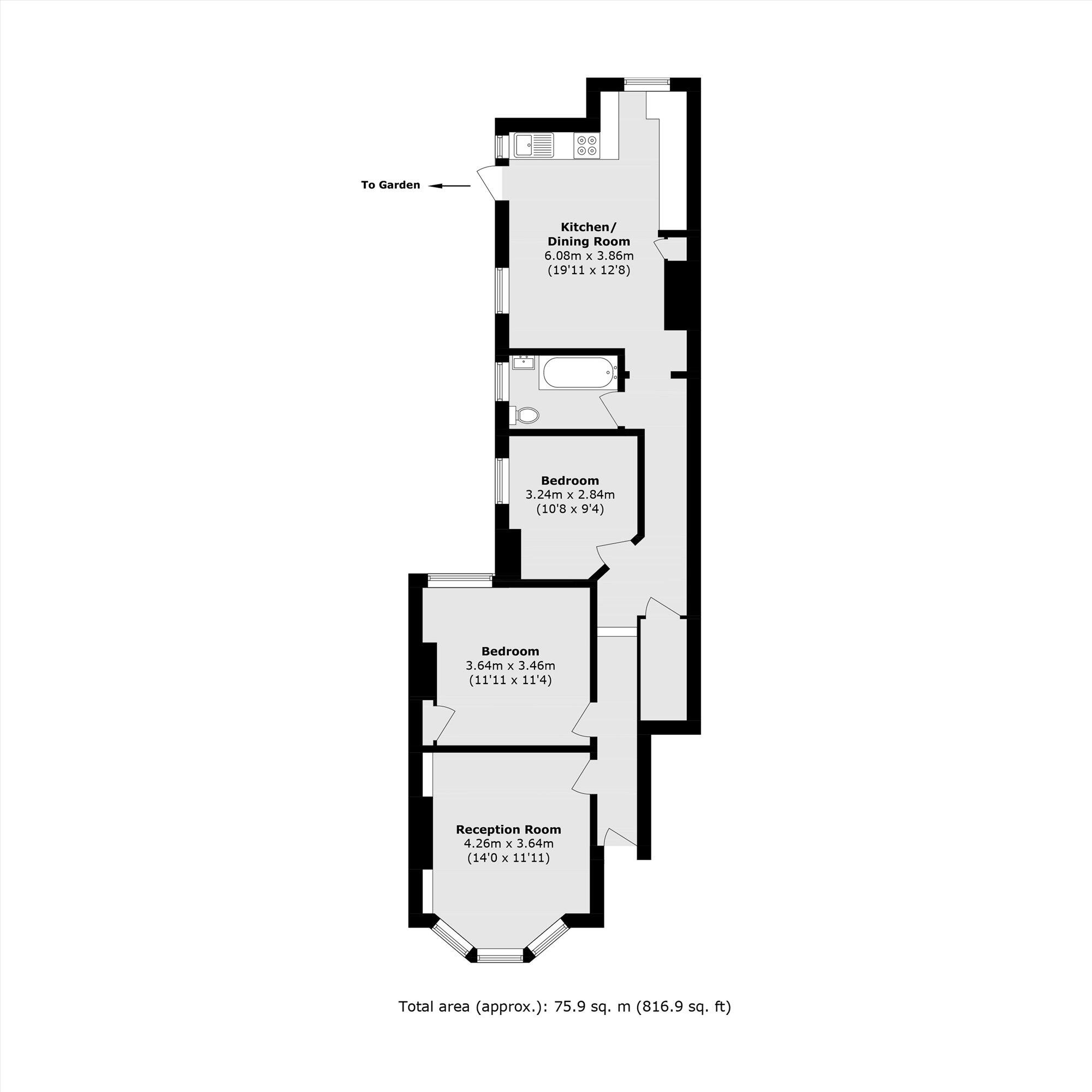 Burnbury Road, Balham floorplan
