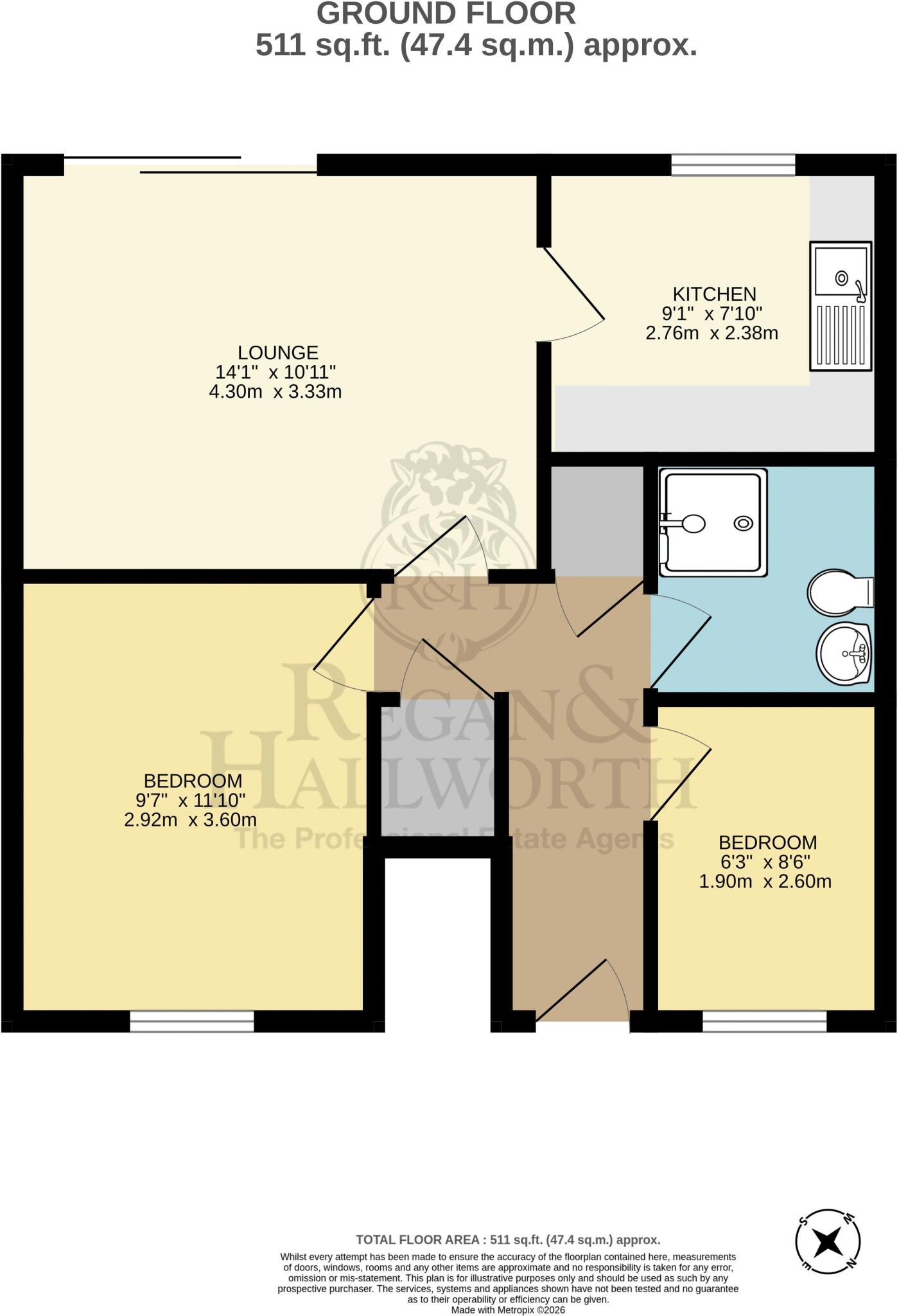 Moorside Walk, Orrell, WN5 0DY floorplan