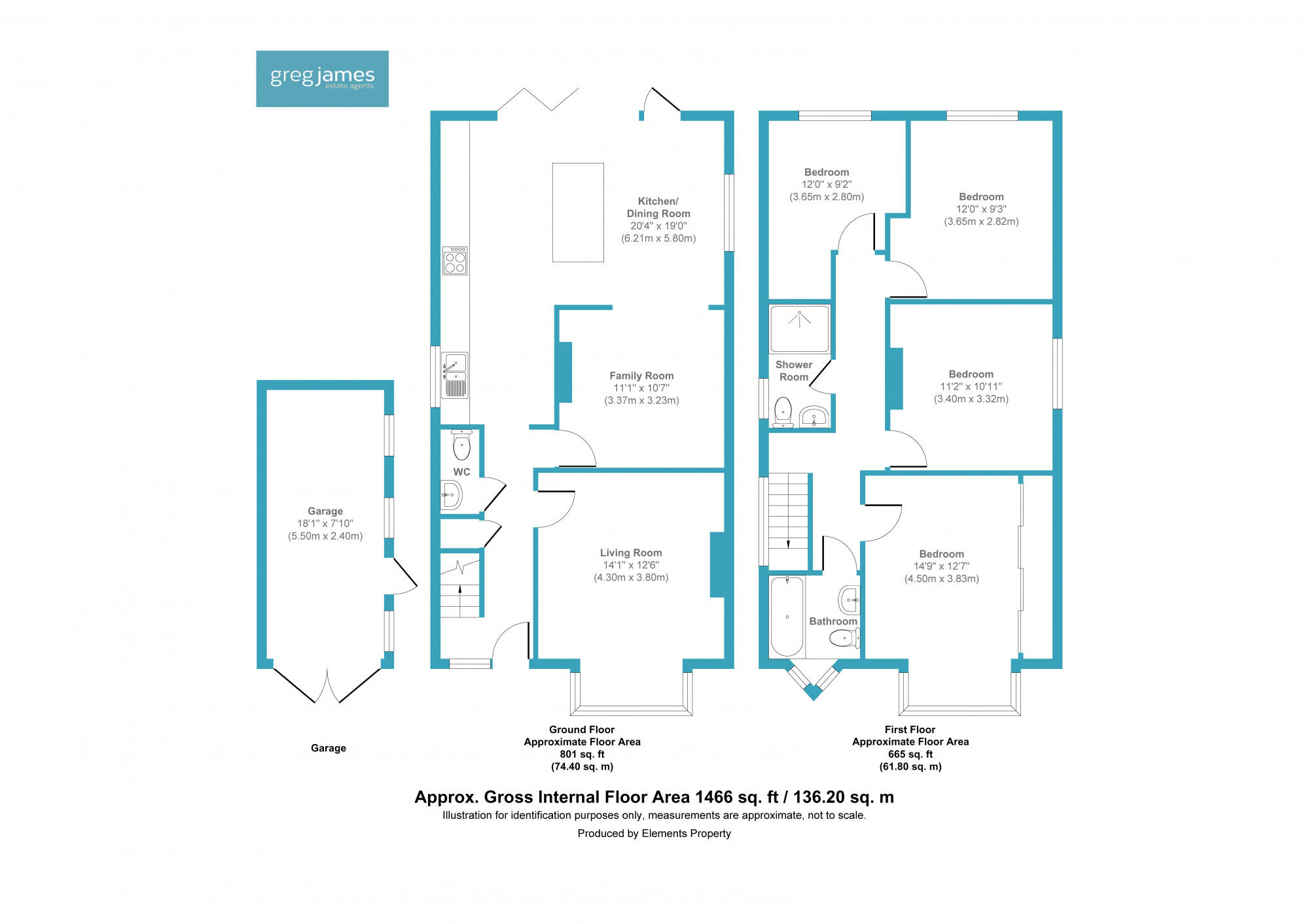 Fellows Road, Farnborough GU14 floorplan