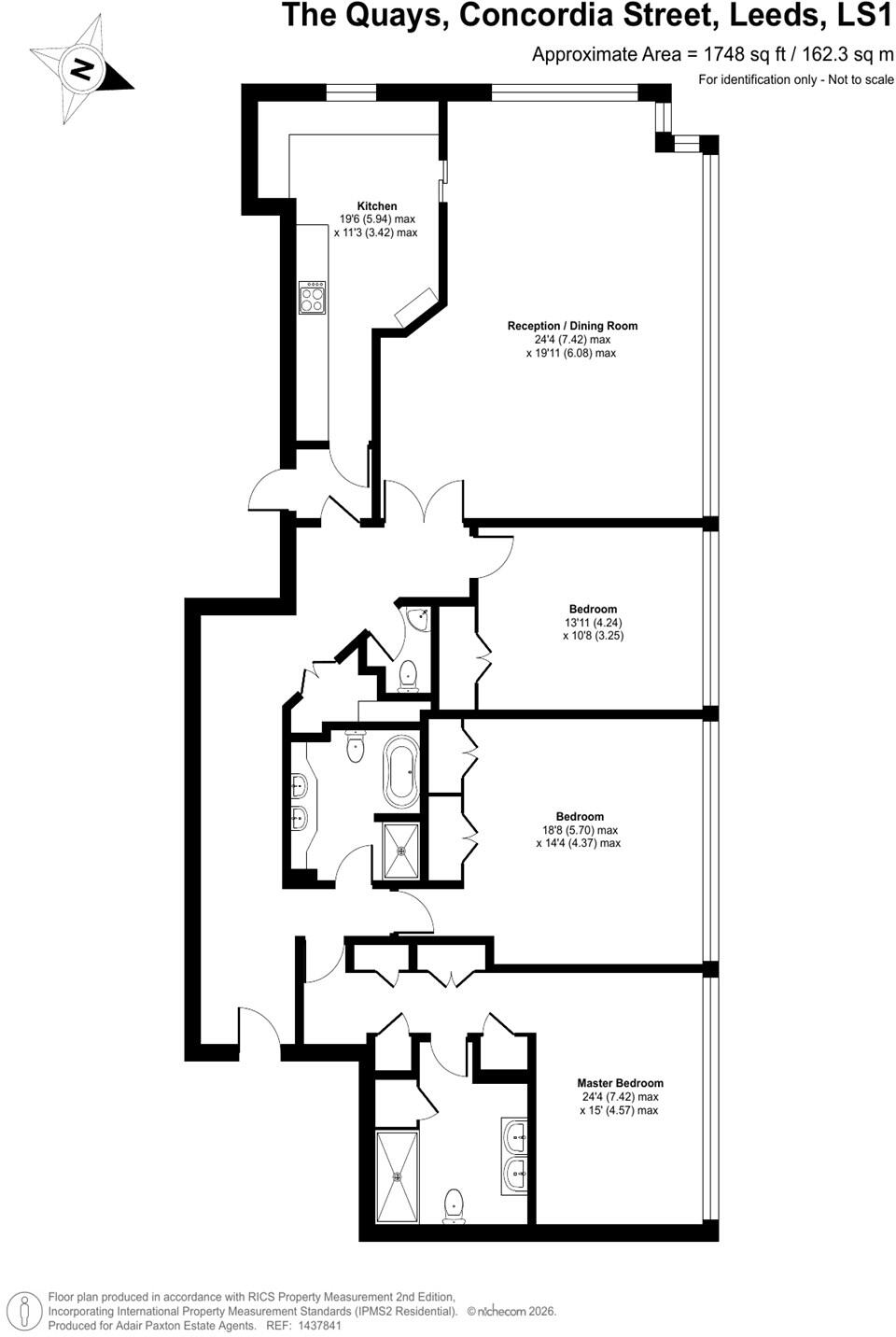 The Quays, Concordia Street, Leeds floorplan