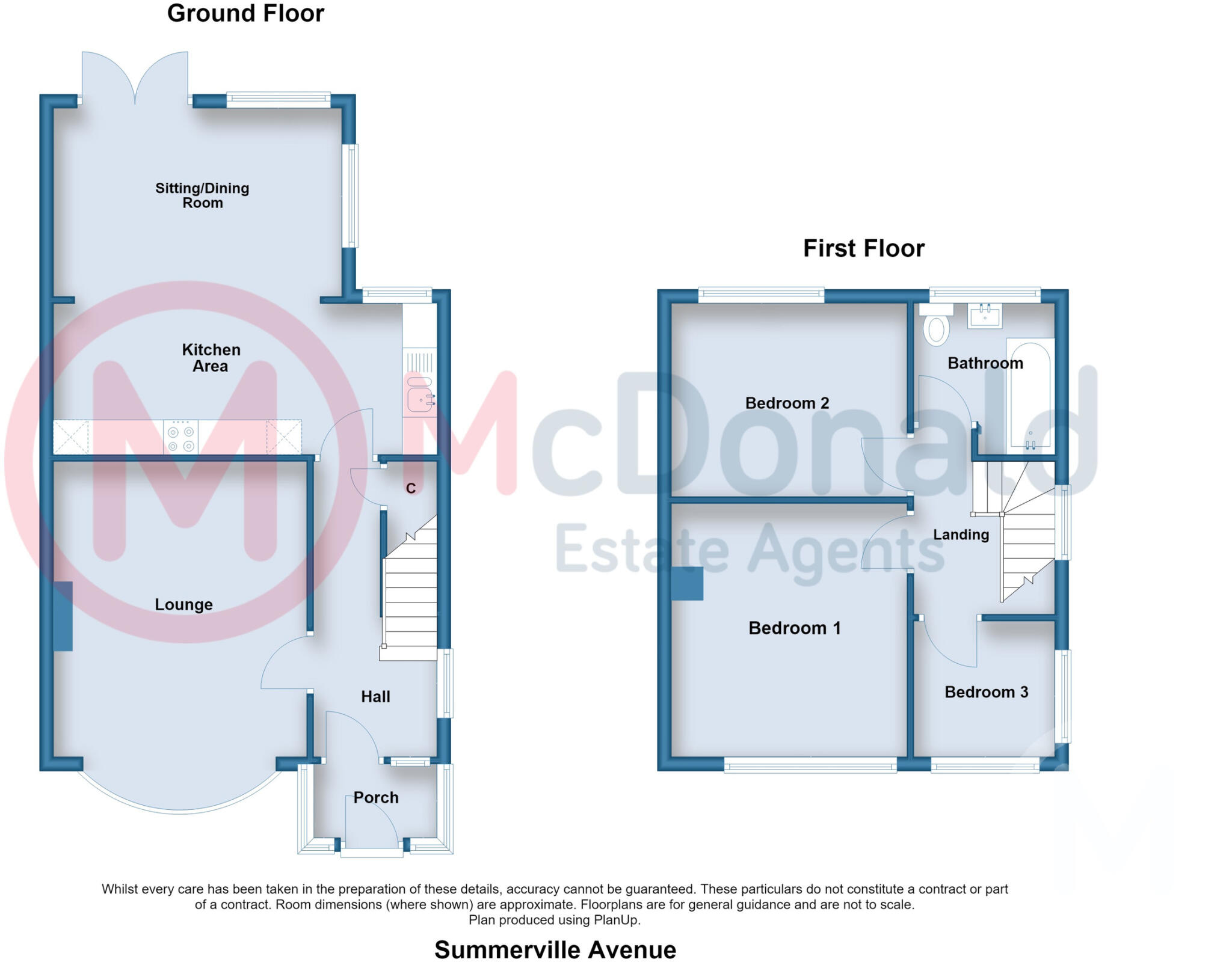 Summerville Avenue, Staining floorplan