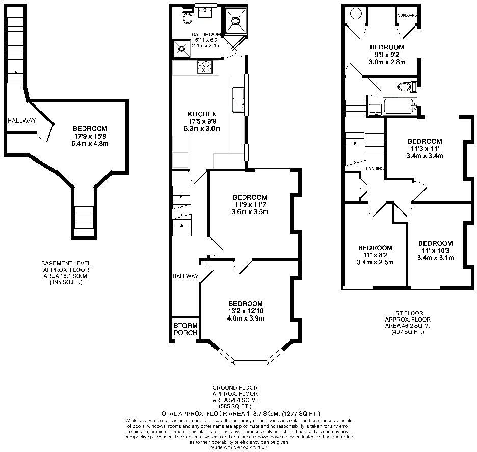 Llantwit Street, Cathays, Cardiff floorplan