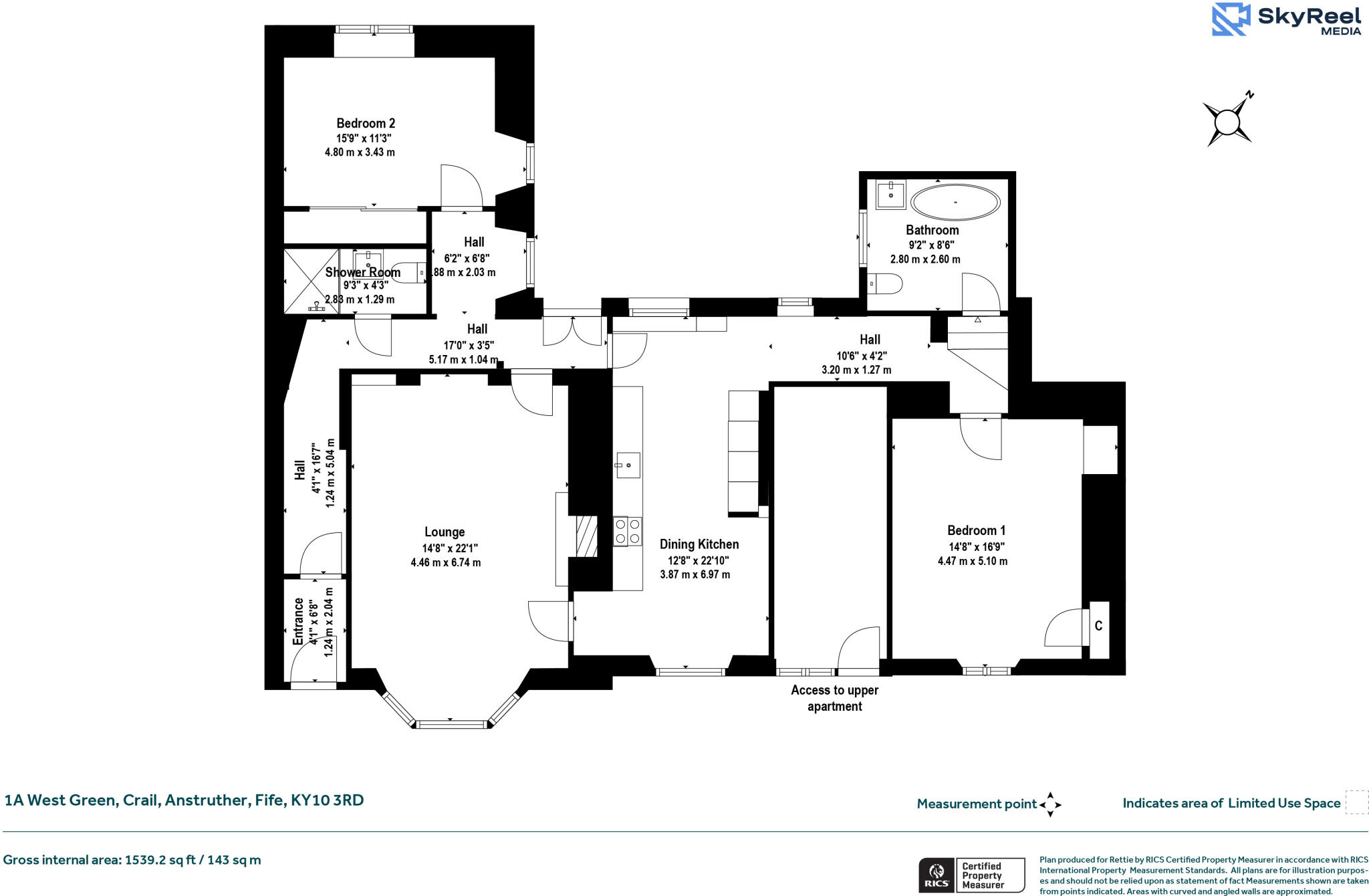1A, West Green, Crail, Anstruther, Fife floorplan