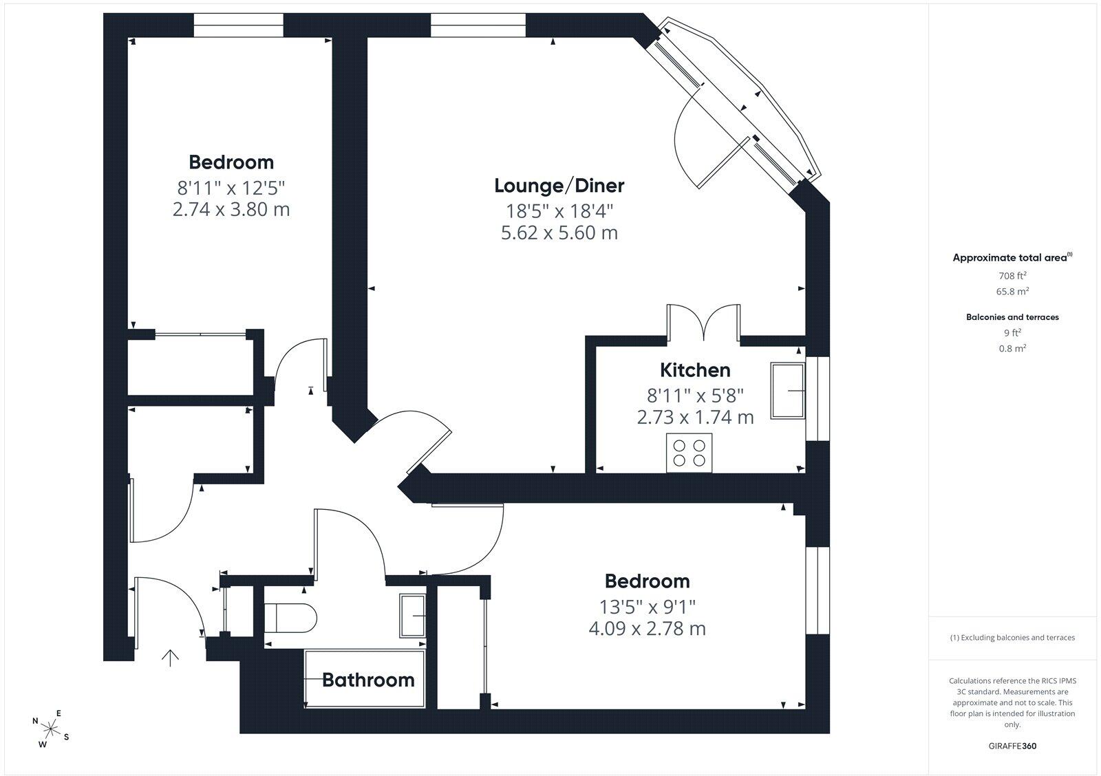 Lymington Road, Highcliffe, Christchurch, Dorset, BH23 floorplan