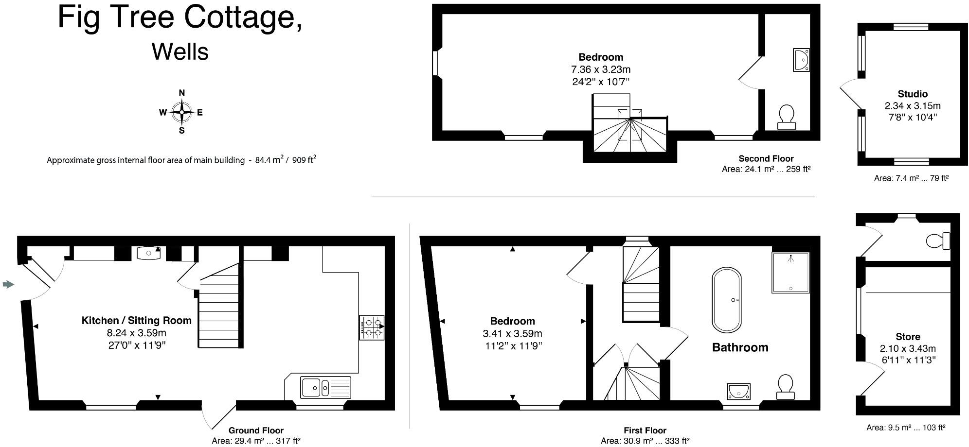 Cottage - Central Wells floorplan