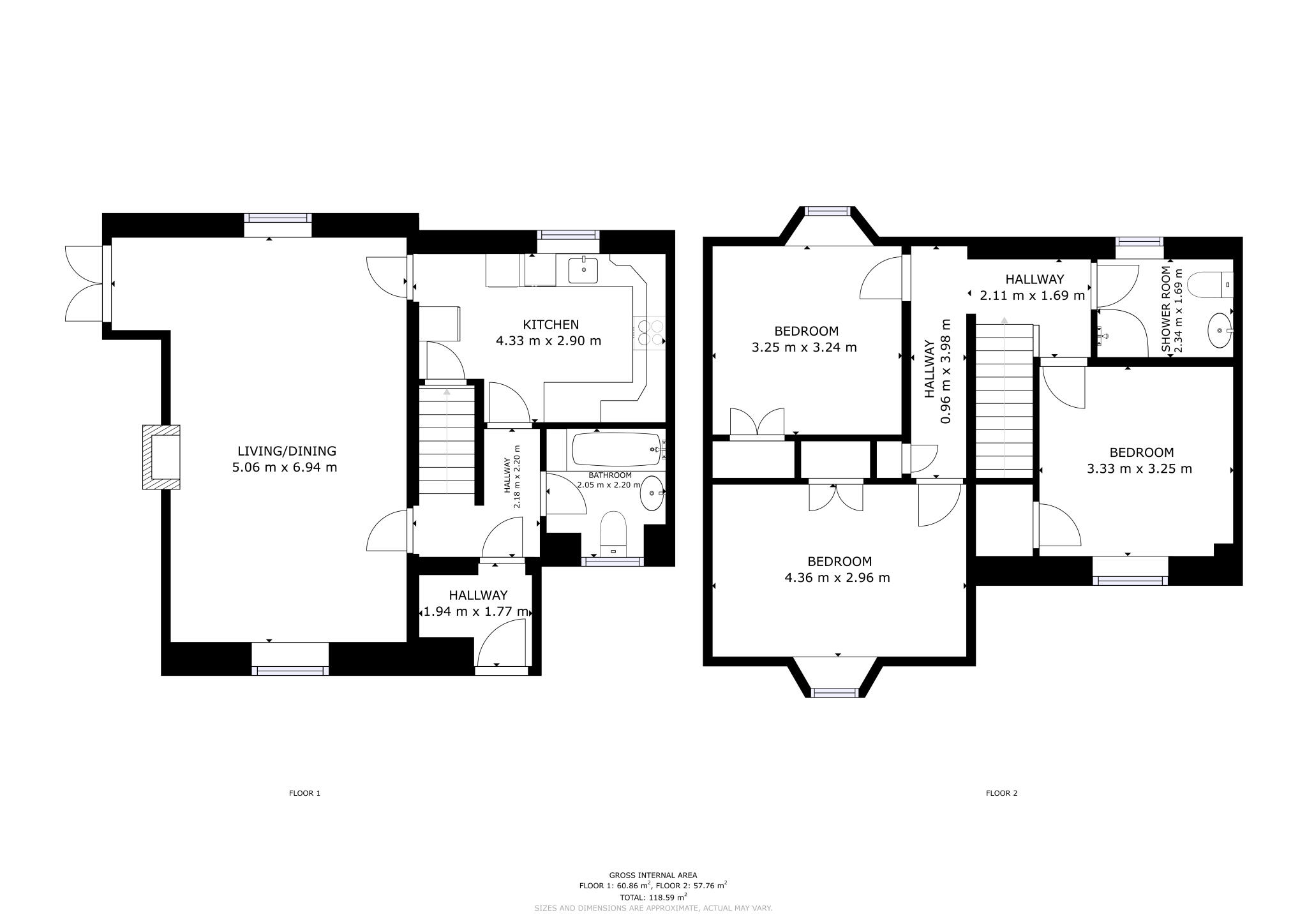 3 Bayfield House, Nigg, Ross-shire, IV19 1QW  floorplan