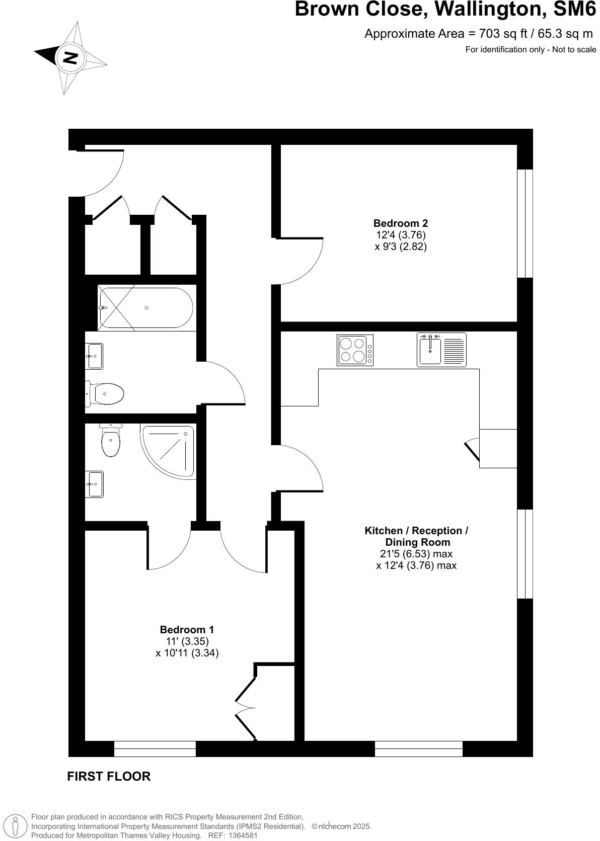 Brown Close, Wallington floorplan