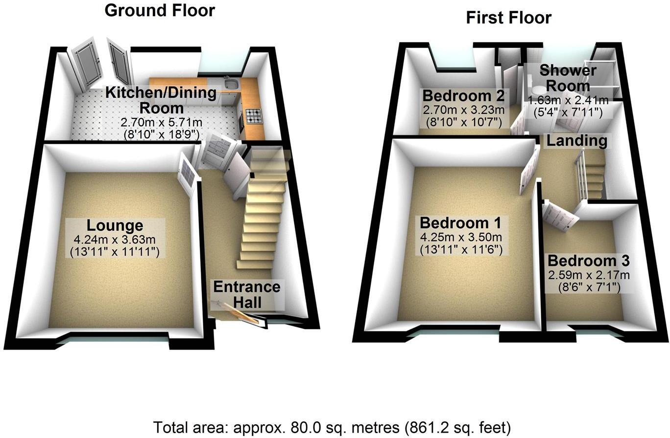 Moorland Terrace, Garforth, Leeds floorplan
