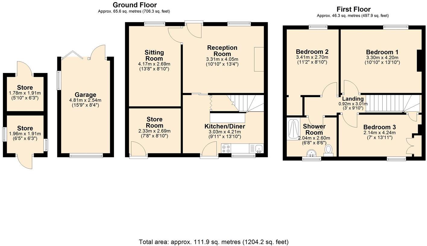 North Wingfield Road, Grassmoor, Chesterfield floorplan