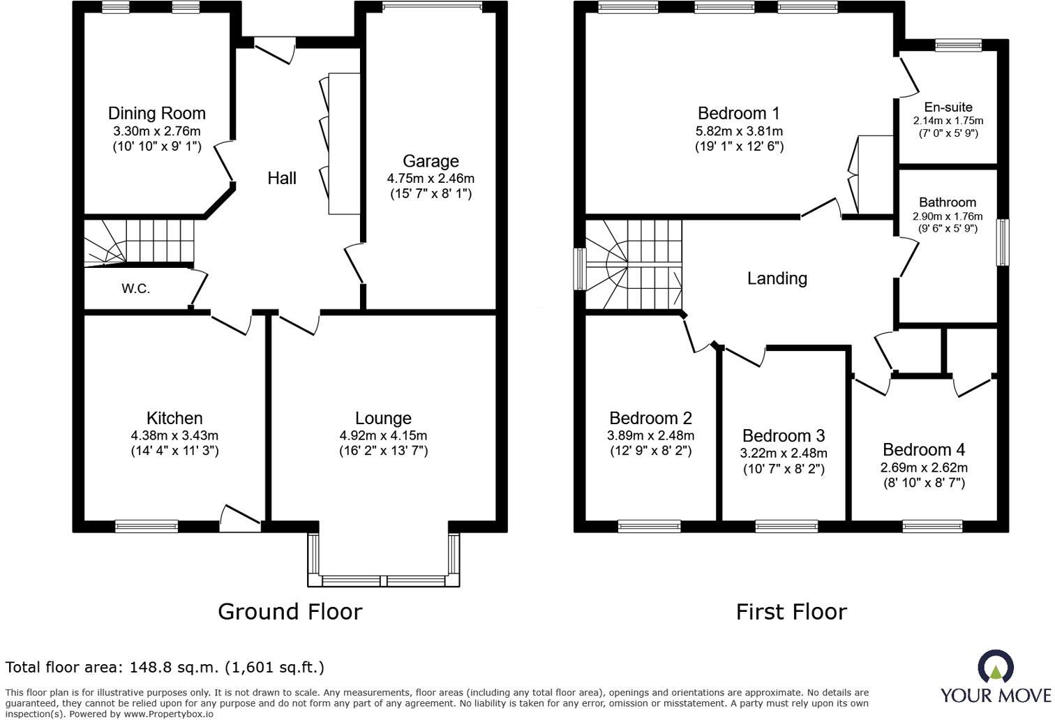 Chartwell Road, Kirkby-in-Ashfield, Nottingham, Nottinghamshire, NG17 floorplan