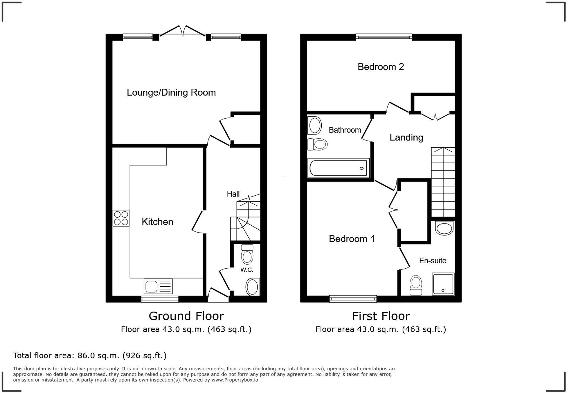 Corbel Rise, Chineham, RG24 floorplan