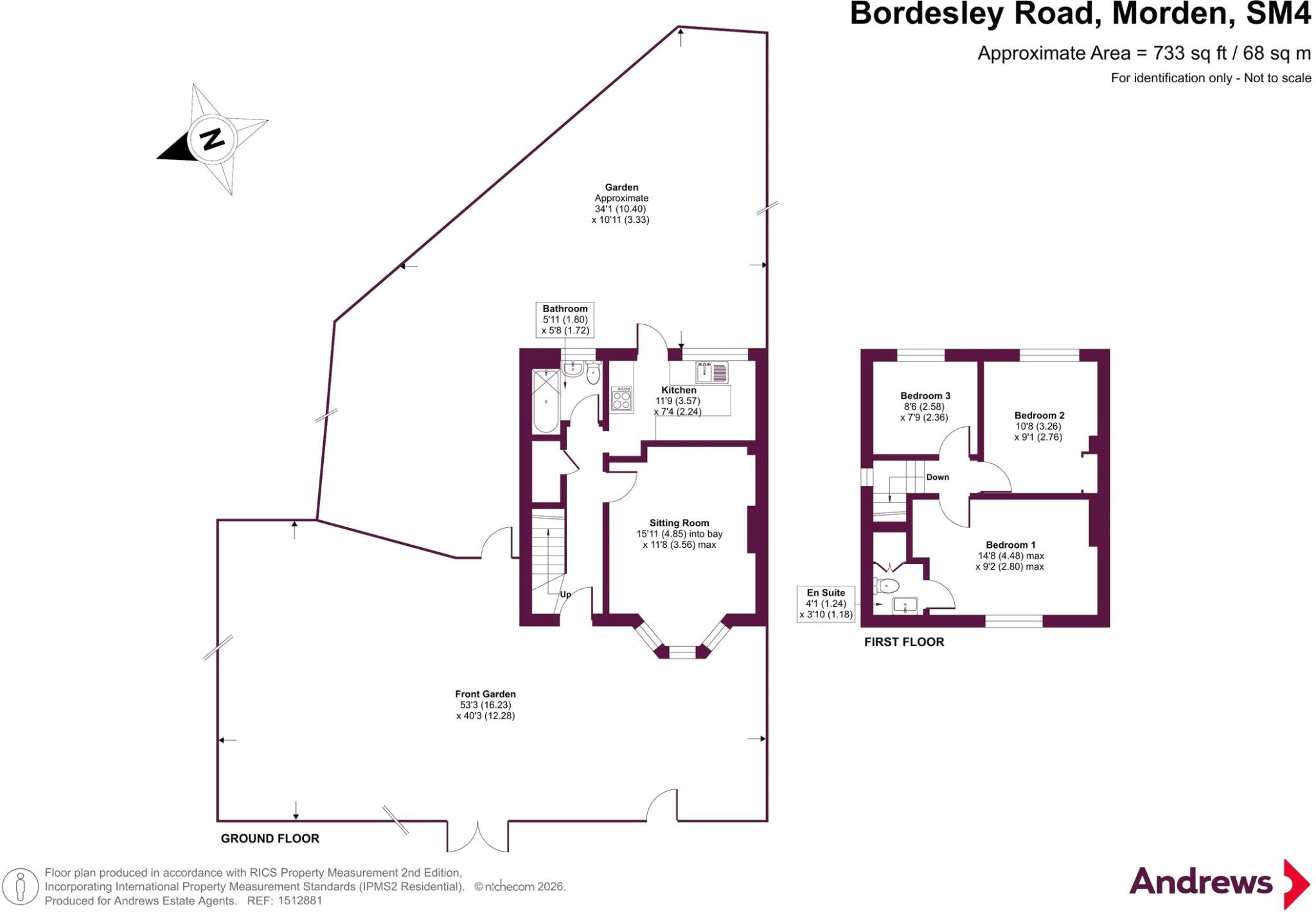 Bordesley Road, Morden, SM4 floorplan