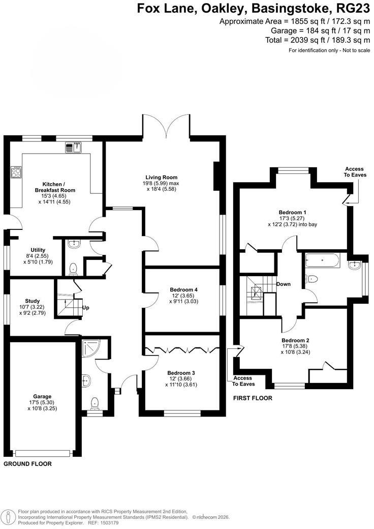 Fox Lane, Oakley, RG23 floorplan
