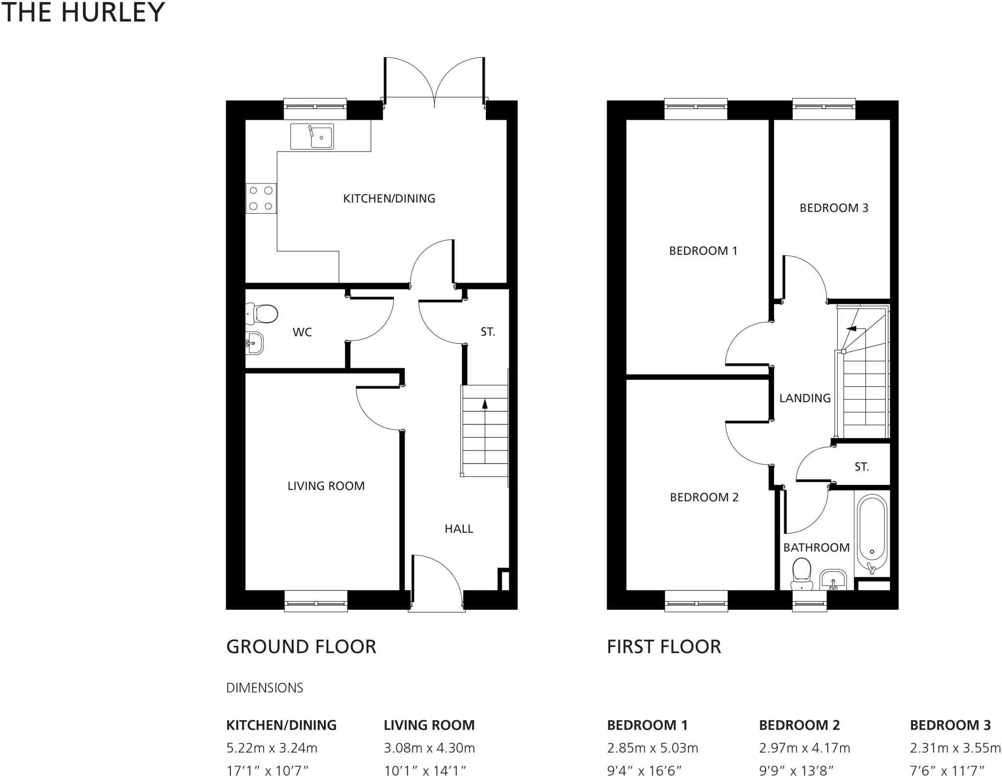 Plot 91, Lovage Drive, Wixams, Bedfordshire, Wixams, Bedfordshire, Bedfordshire, MK45 3XF floorplan