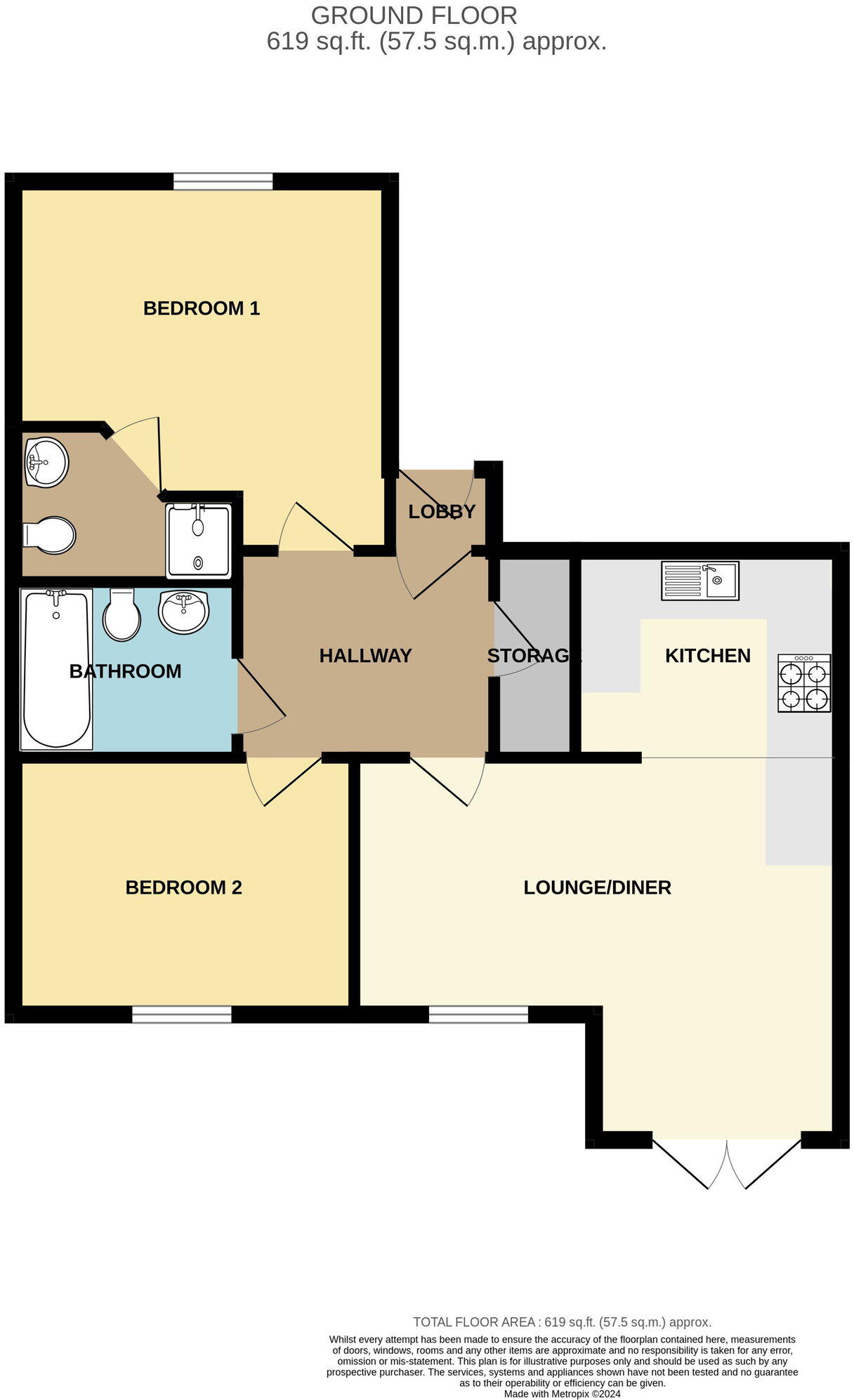 Kingsholm House, 7, Twickenham Close, East Swindon, SN3 3FF floorplan