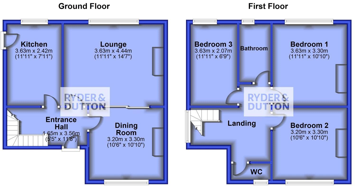 Palace Road, Ashton-under-Lyne, Greater Manchester, OL6 floorplan