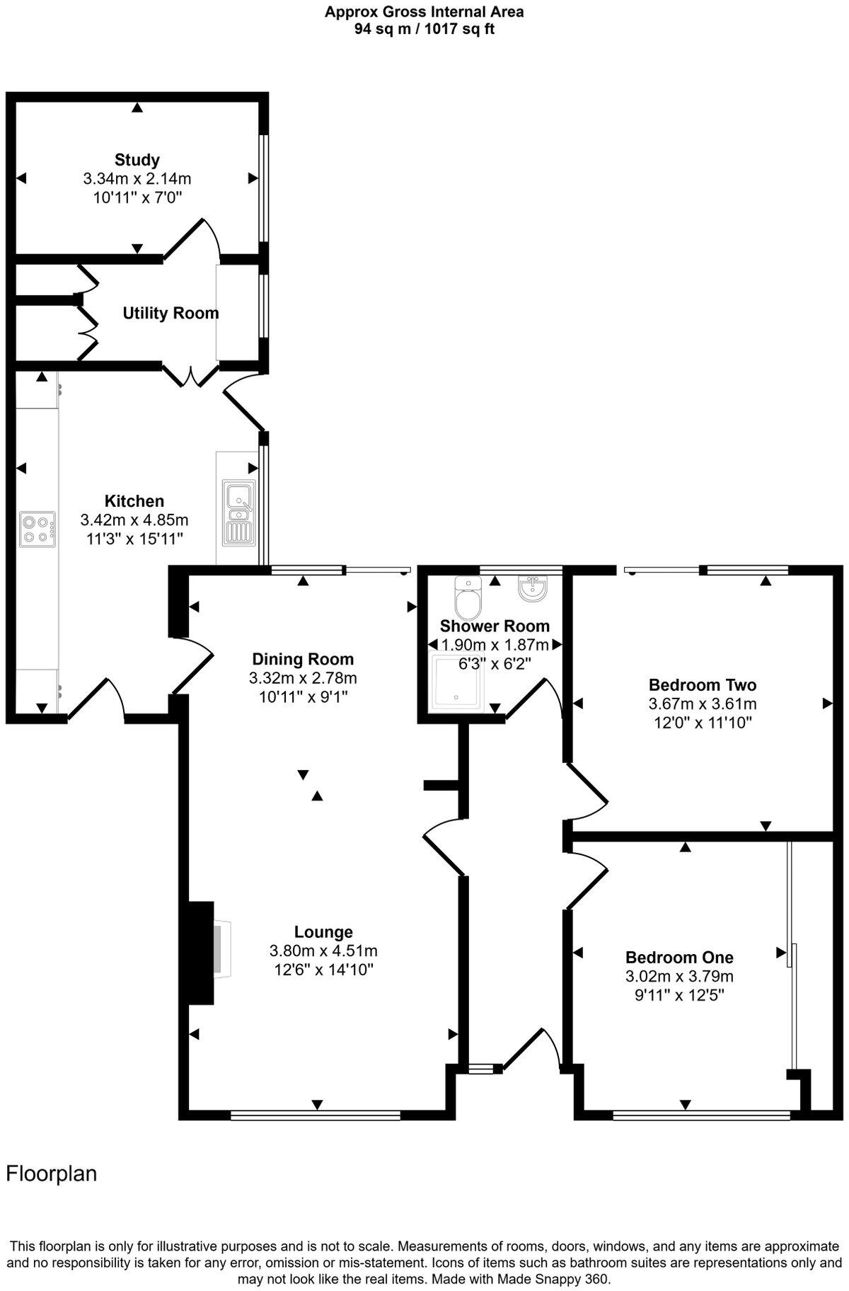 Pen Lan, Towyn, Abergele, LL22 floorplan
