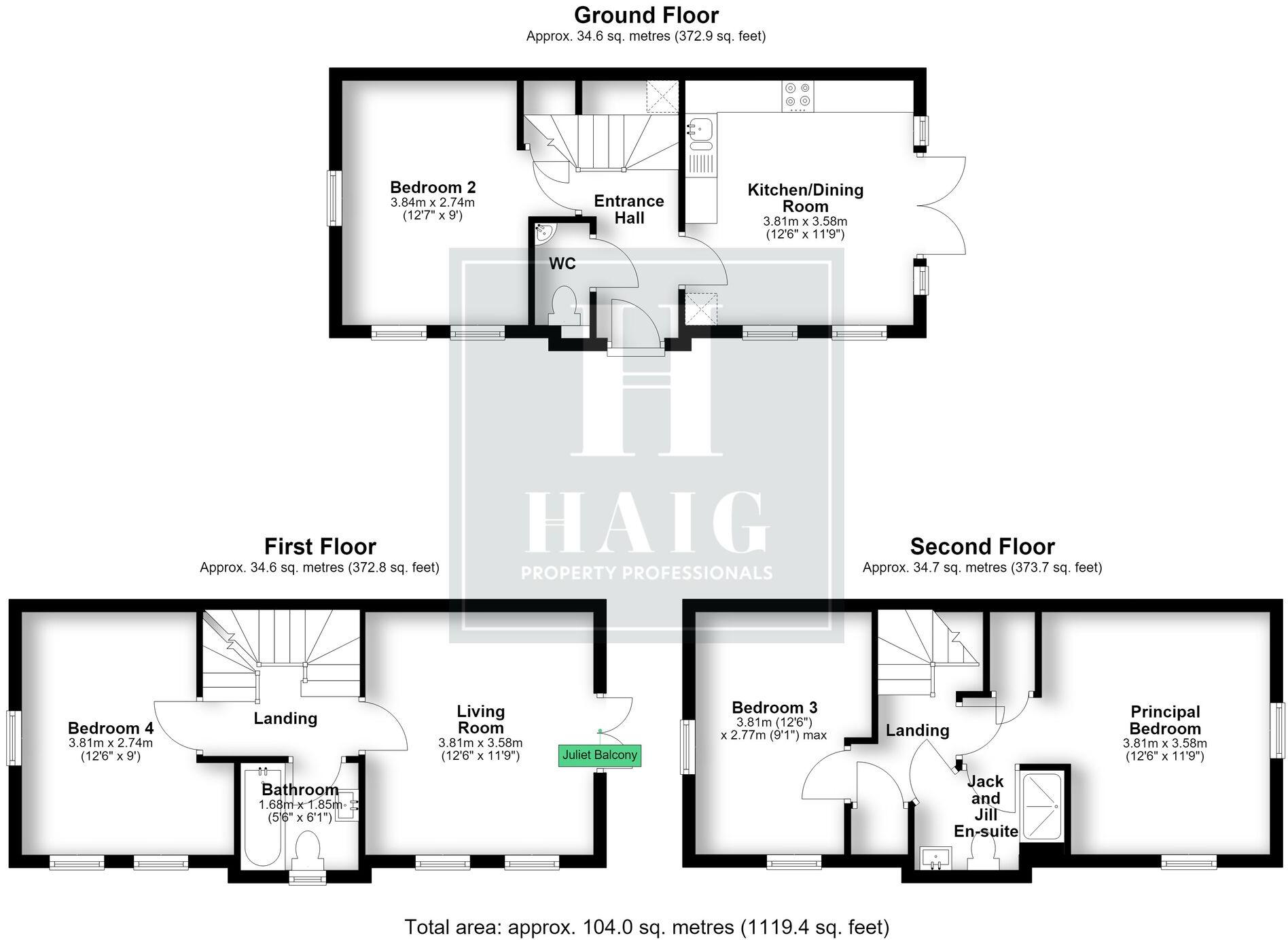 Lyme Grove, Brooklands, MK10 floorplan