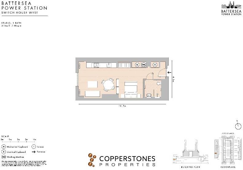 Switch House West, Battersea Power Station, London SW8 floorplan