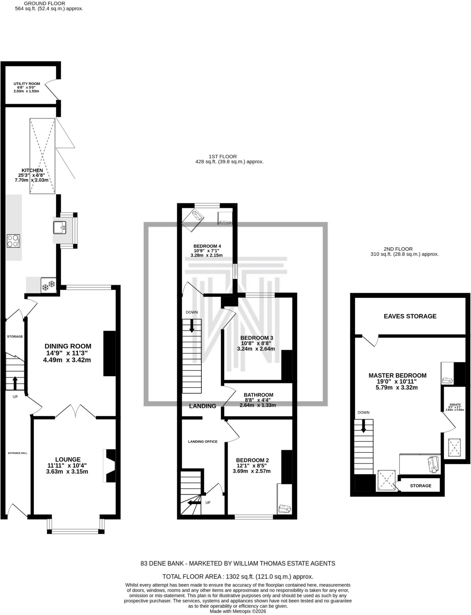 83, Dene Bank, Bolton, BL2 floorplan