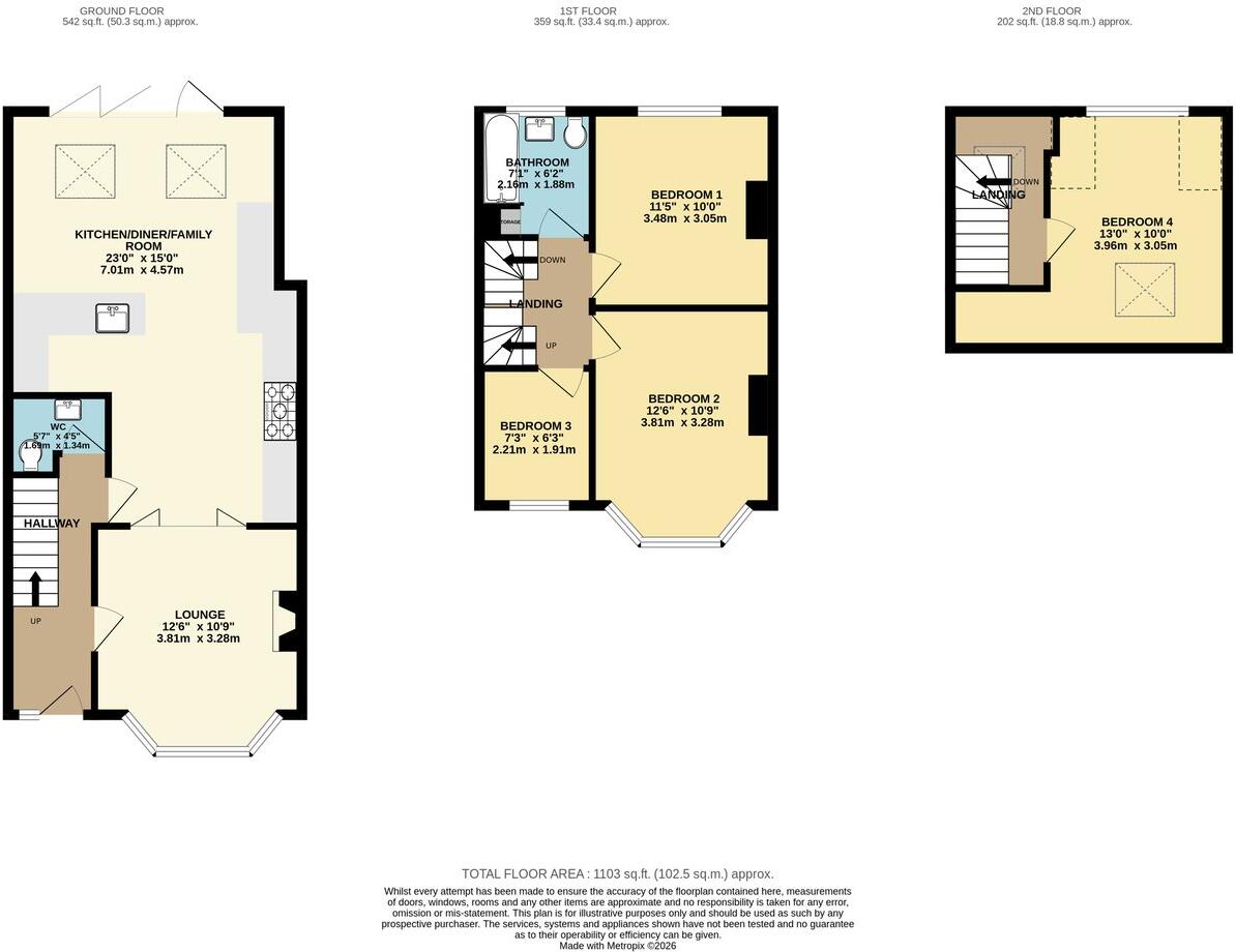 Habgood Road, Loughton, IG10 floorplan