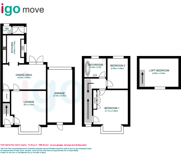 Station Road, Greatham, Hartlepool floorplan
