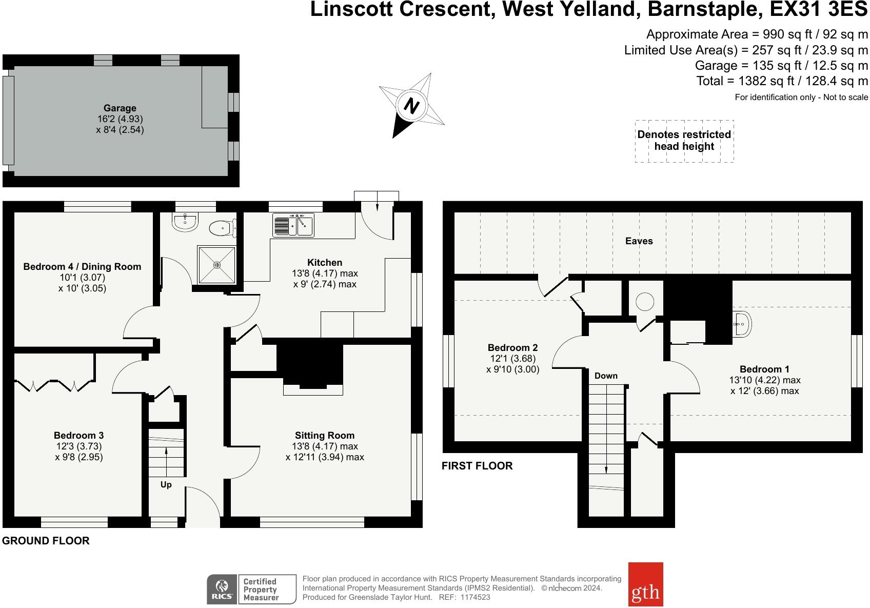 Linscott Crescent, West Yelland, Barnstaple, Devon, EX31 floorplan