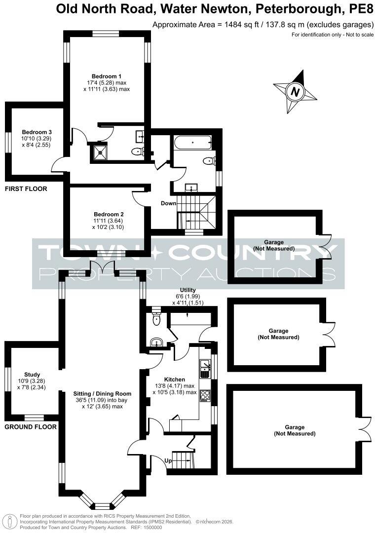 24 Old North Road, Water Newton, Peterborough, Cambridgeshire, PE8 6LU floorplan