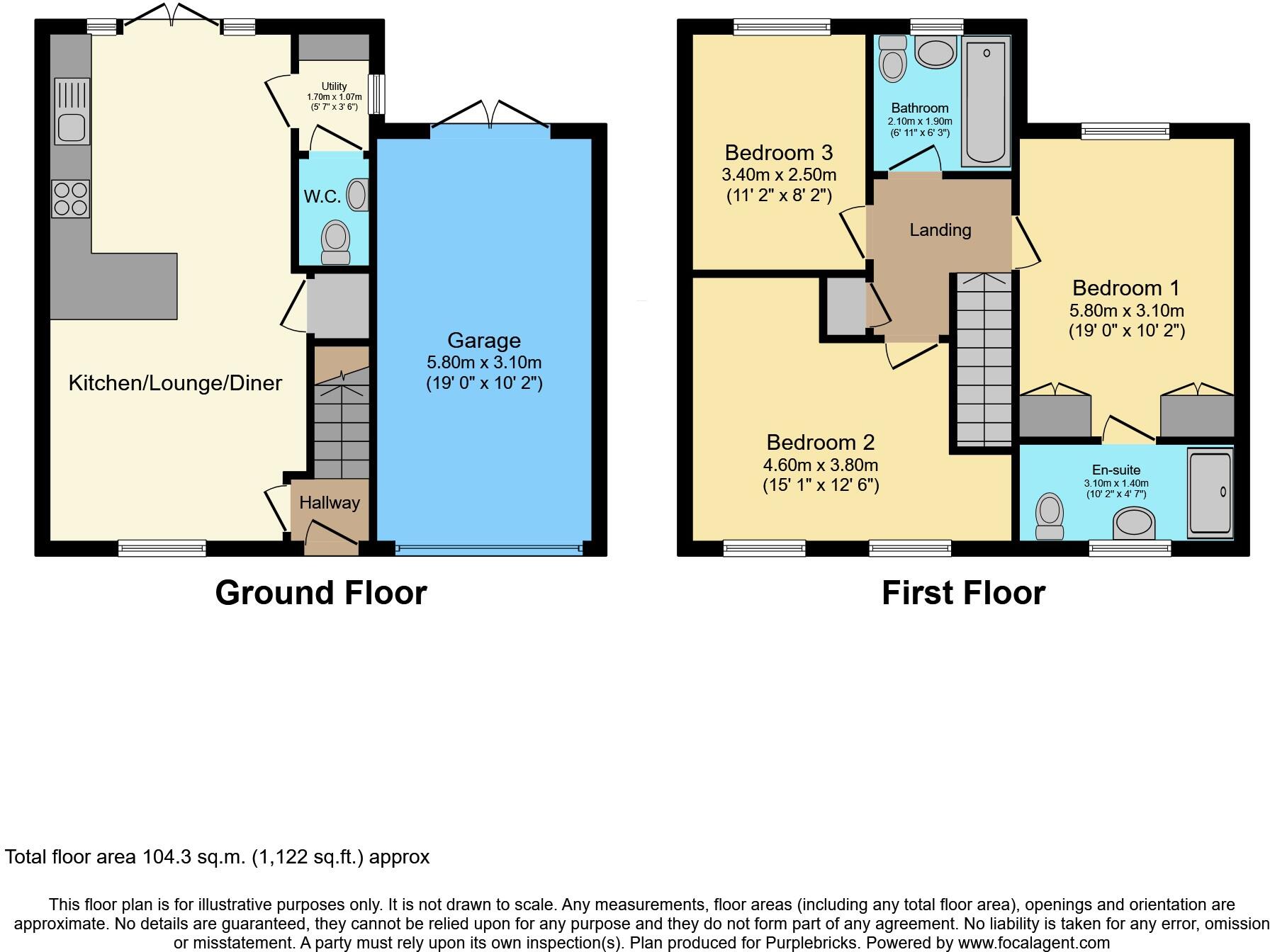 Grey Close, Stansted, CM24 floorplan
