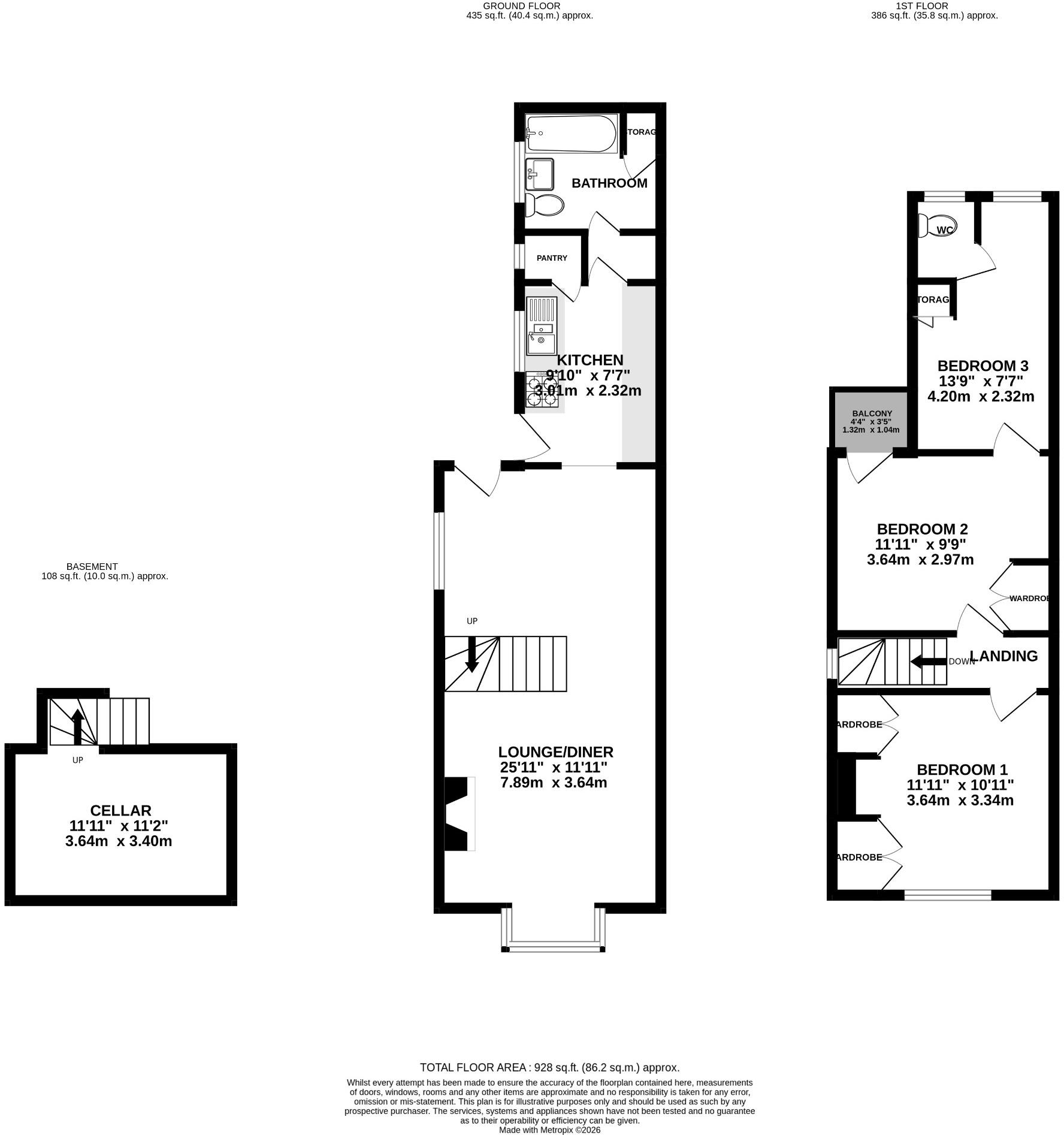 Victoria Crescent, Royston floorplan