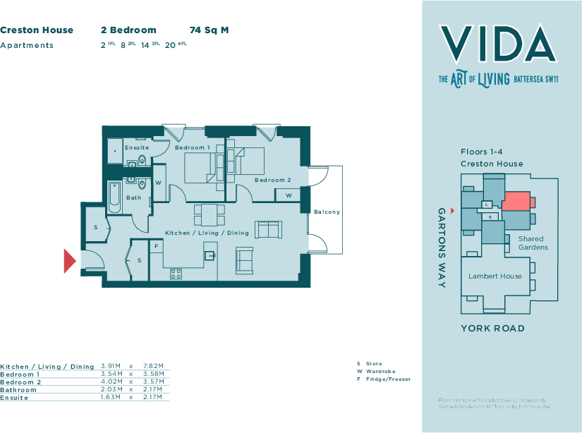 Gartons Way, London, SW11 floorplan