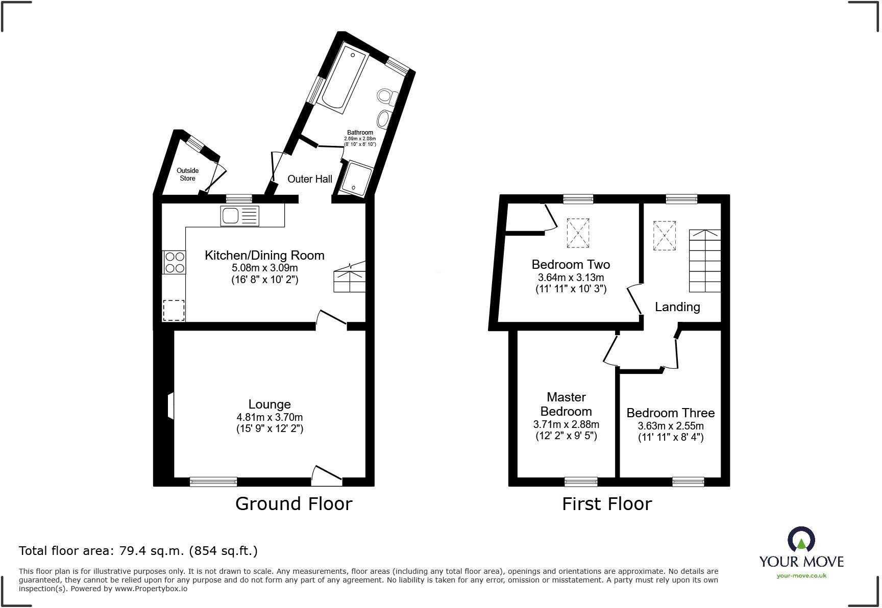 Fore Street, Troon, Camborne, Cornwall, TR14 floorplan