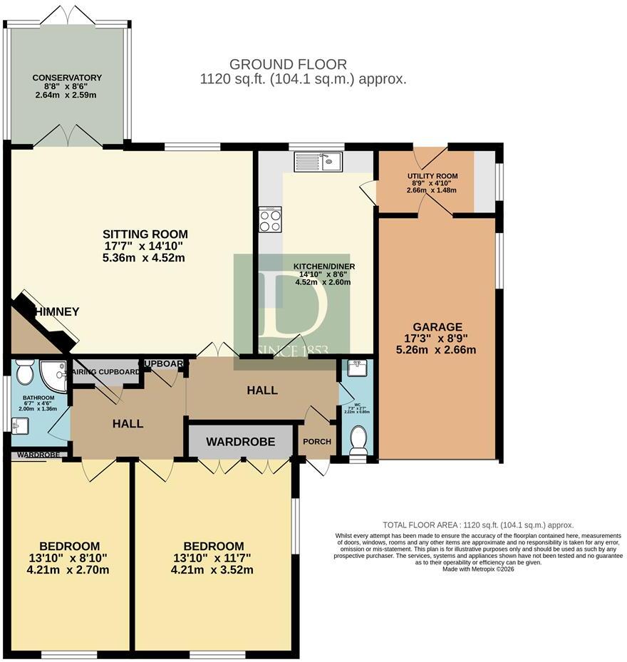 Dukes Drive, Halesworth floorplan