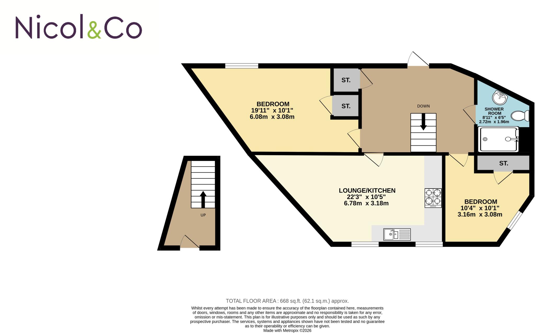 Barbourne Lane, Worcester, Worcestershire, WR1 floorplan