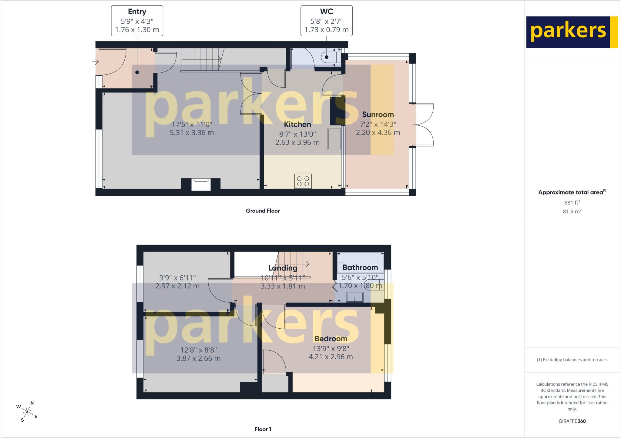 Scott Close, Emmer Green, Reading, Berkshire, RG4 floorplan