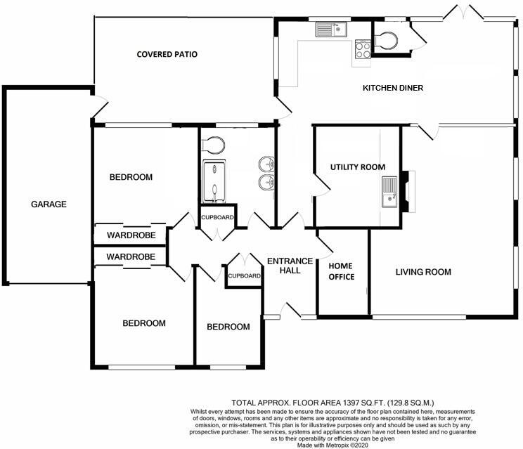 90 Witham Road, Woodhall Spa floorplan